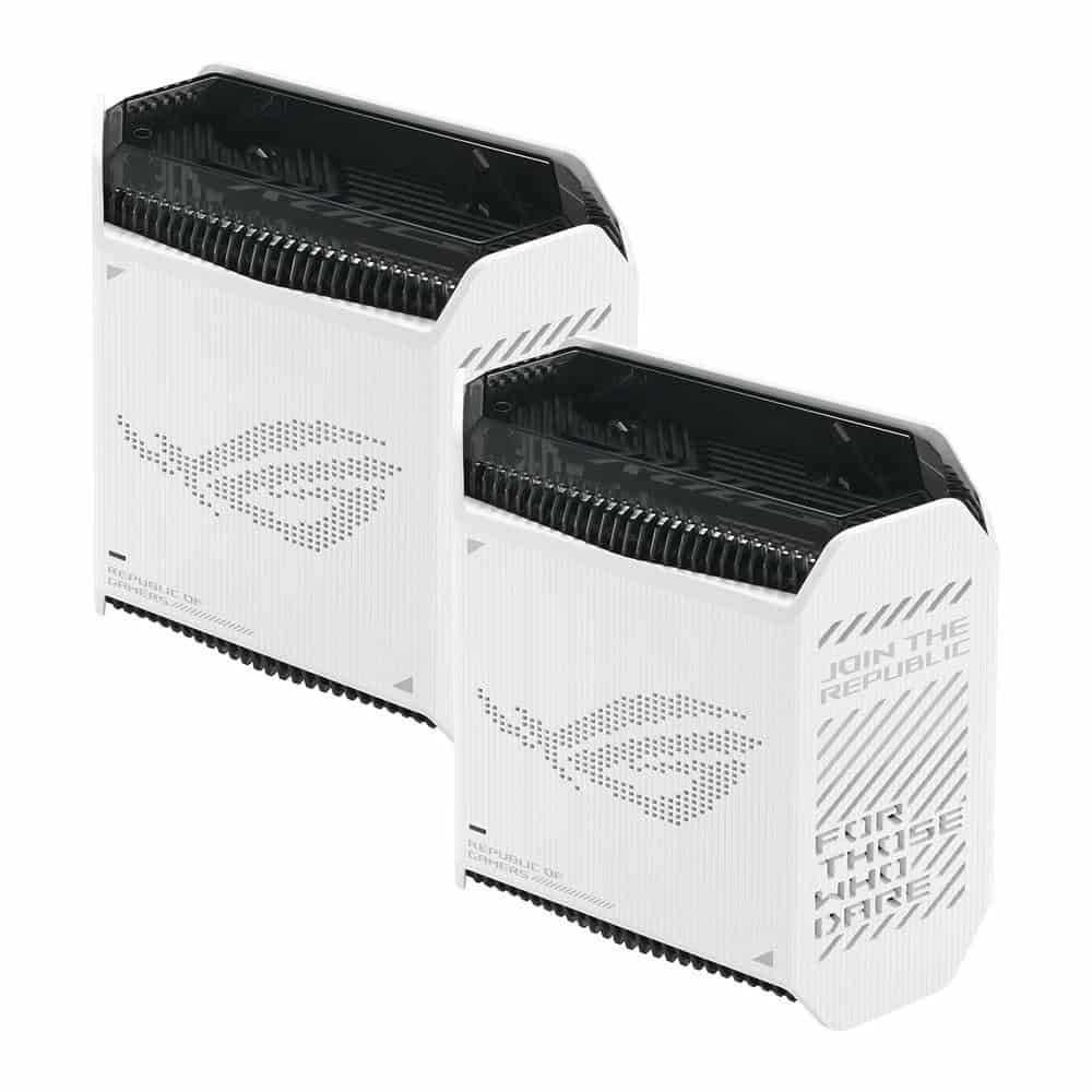 (image for) ASUS ROG Rapture Tri-Band GT6 AiMesh Ready White Gaming Router - 2 Pack